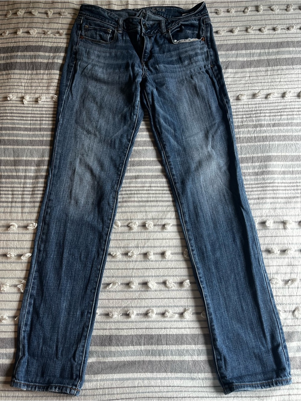 American Eagle Outfitters Women’s Skinny Stretch Low Rise Jeans Size 8 Long